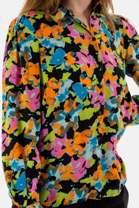 chemisier ichi gavana 202740 big multi flower aop