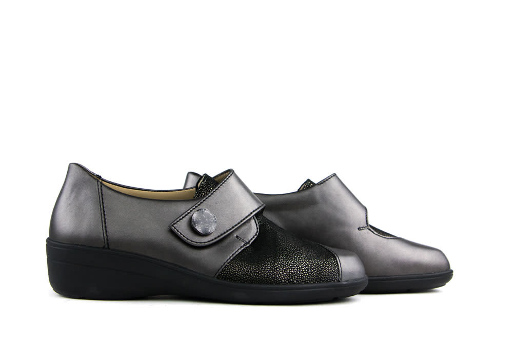Solidus Klittenbandschoenen Grijs Hedda Smog Mini Skate