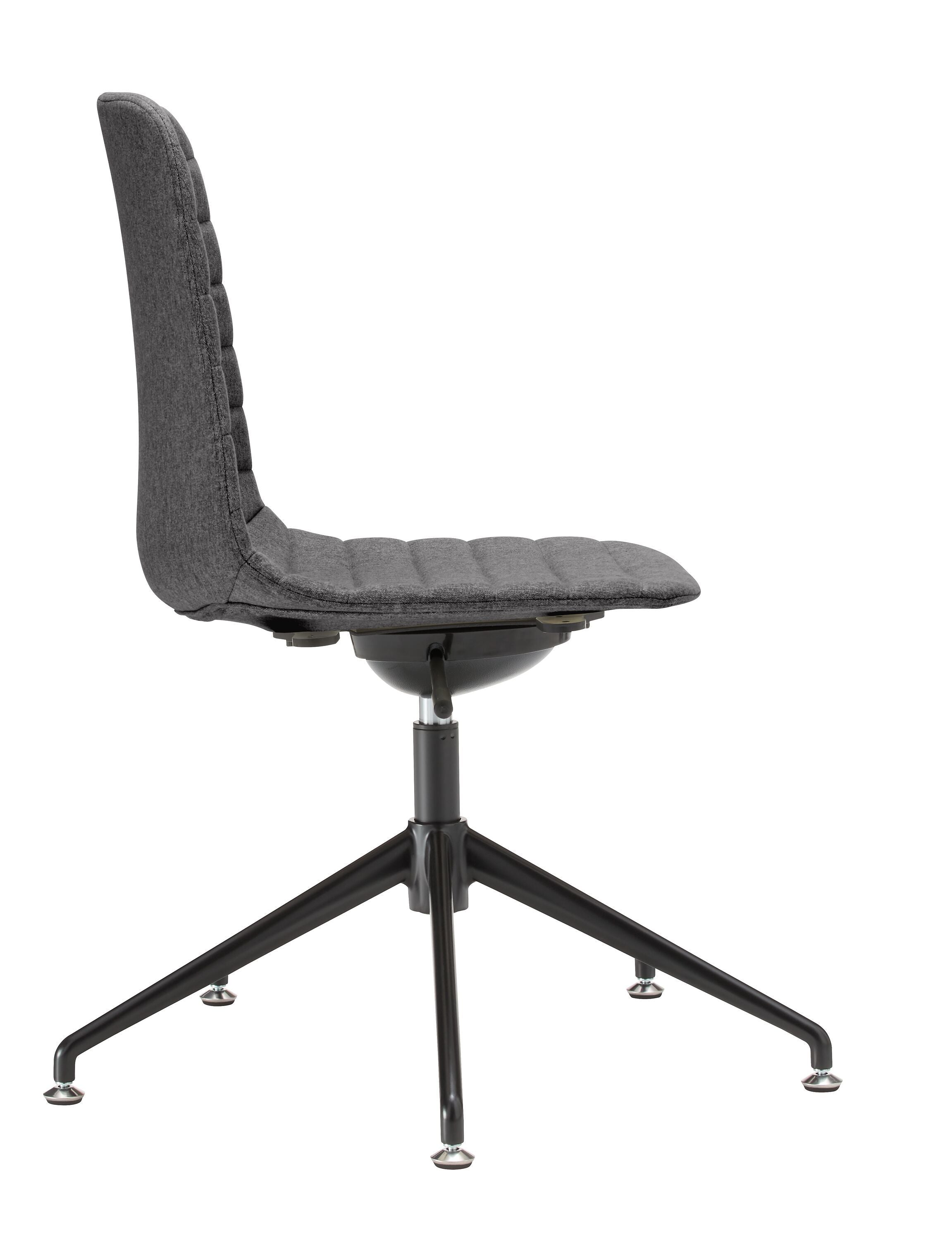 MUSK Bürostuhl - Dunkelgrau / B: 65.5 cm x T: 65.5 cm x H: 80.5 cm