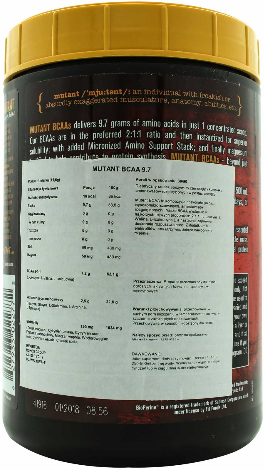 Mutante Mutante BCAA 9,7 348g