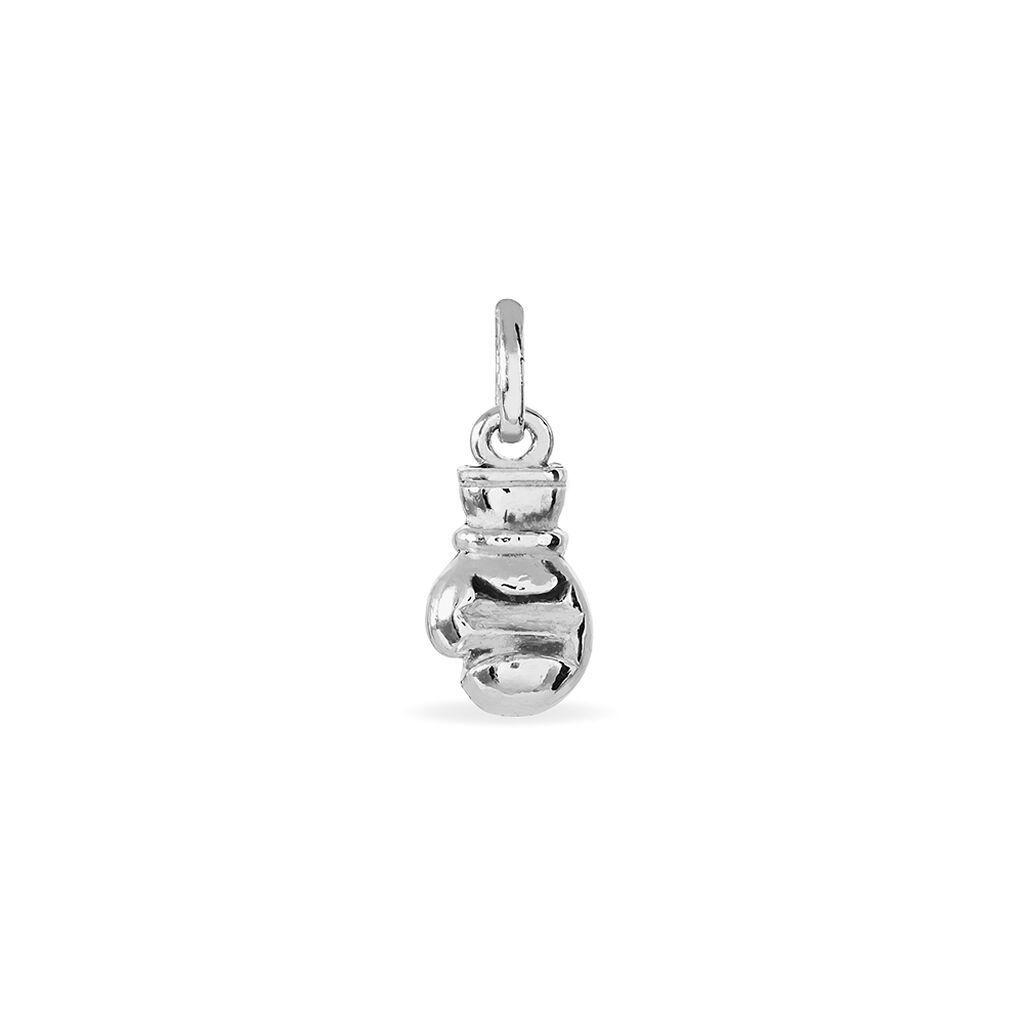 Pendentif Oskar Argent Blanc