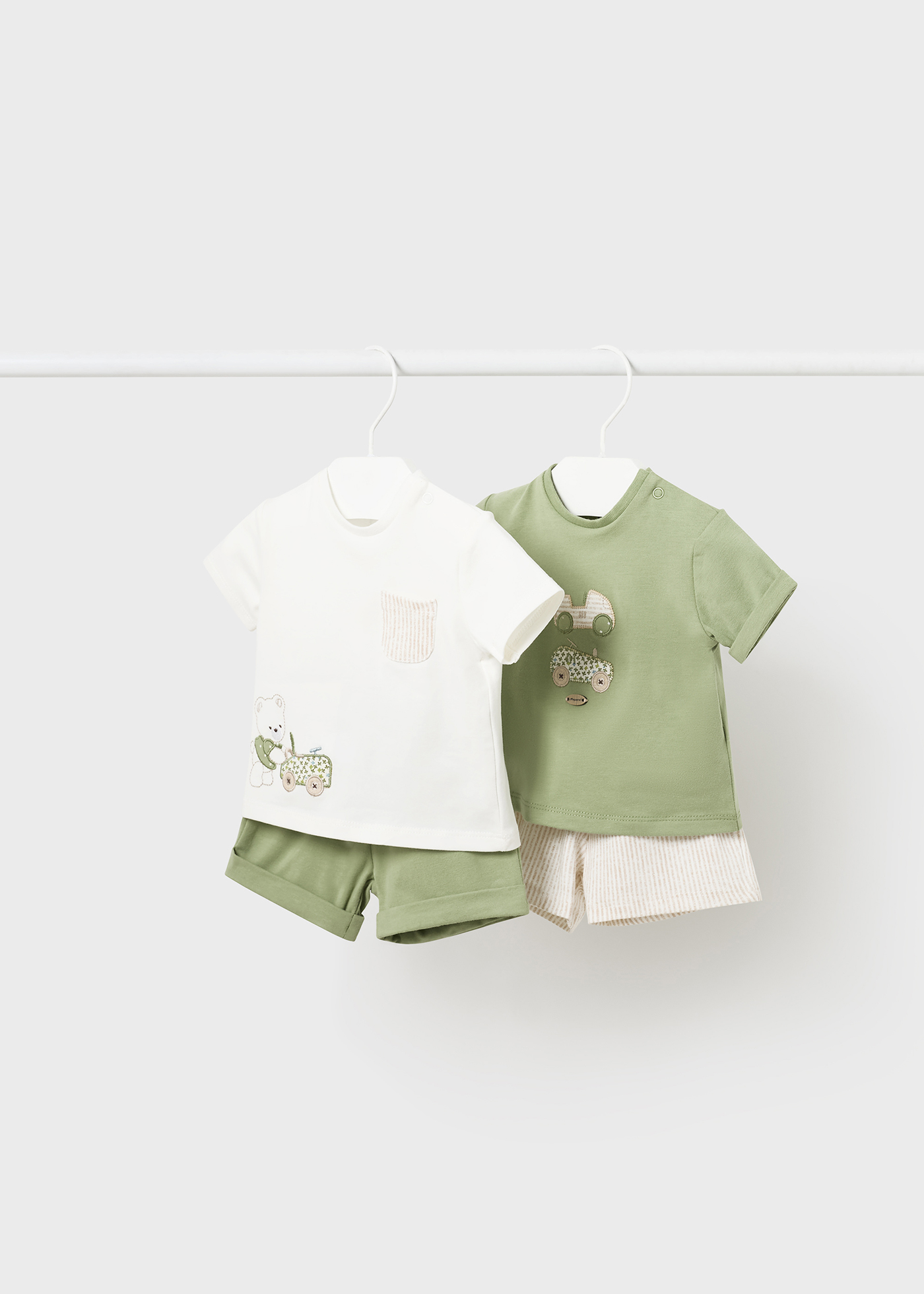 Conjunto Better Cotton para Recém-Nascido com 4 Peças - Cor Sky