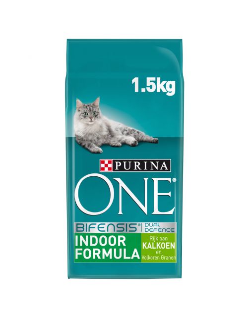 Purina One Indoor Formula Kalkoen - Kattenvoer