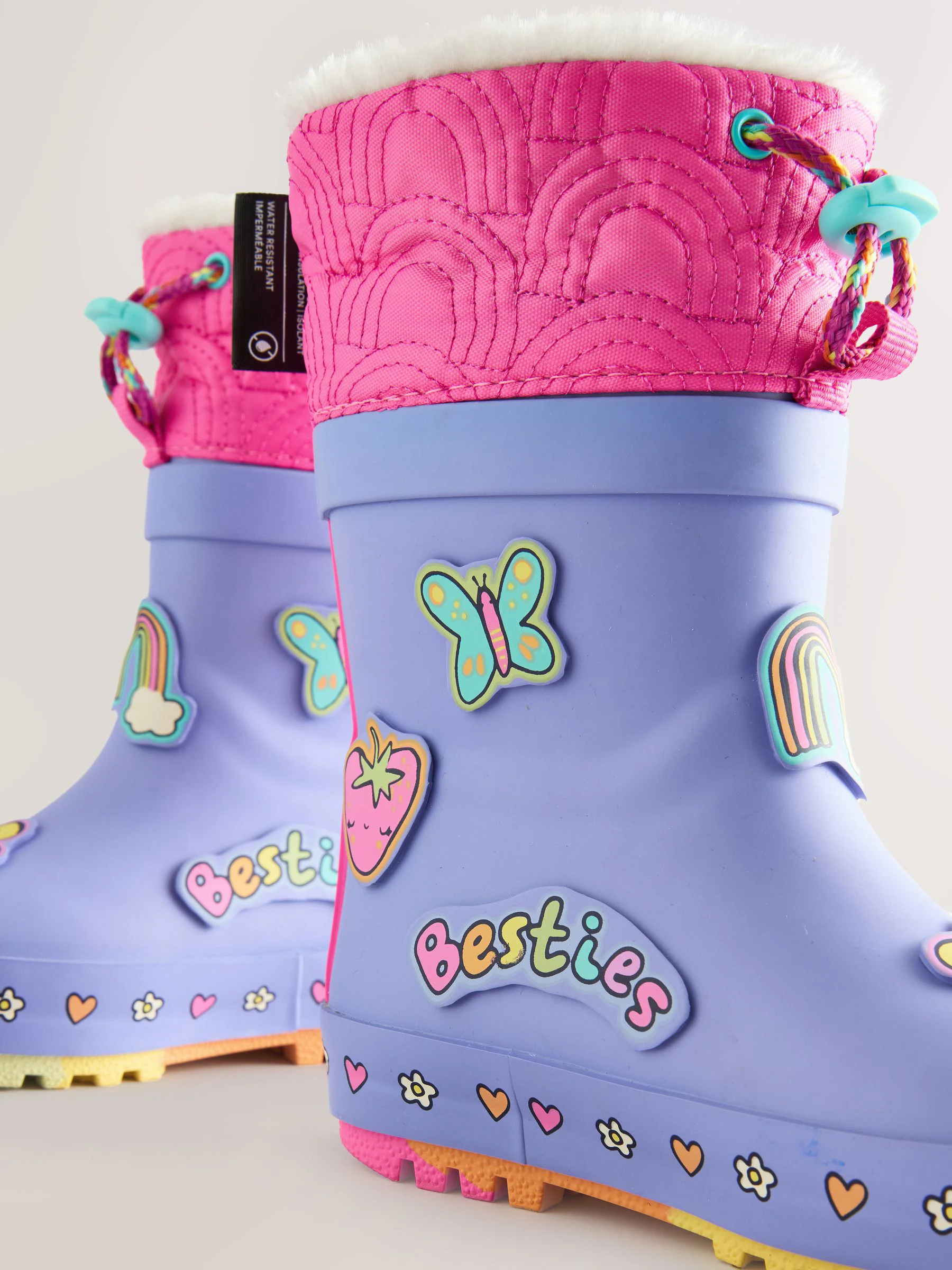 Paars - Character Thinsulate Lined Cuff Wellies