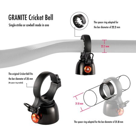 CRICKET BELL 2in1 Glocke  schwarz