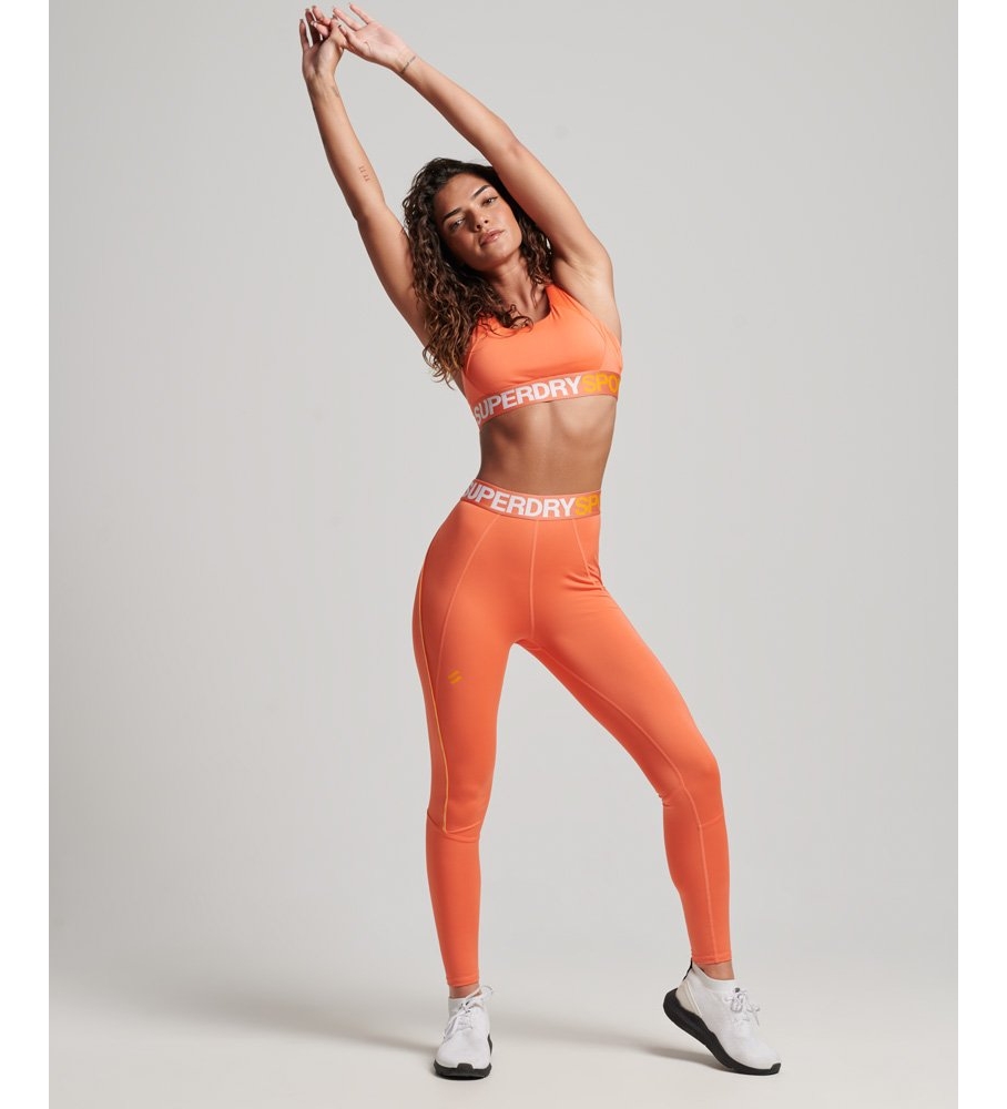 Leggings Superdry Train Stretch Laranja