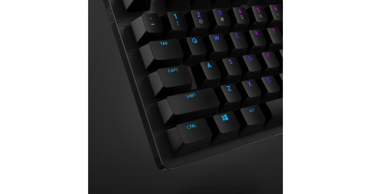 LogitechG512 CARBON LIGHTSYNC RGB Mechanical Gaming Keyboard  (Zwart, US-International, GX Brown, RGB leds)