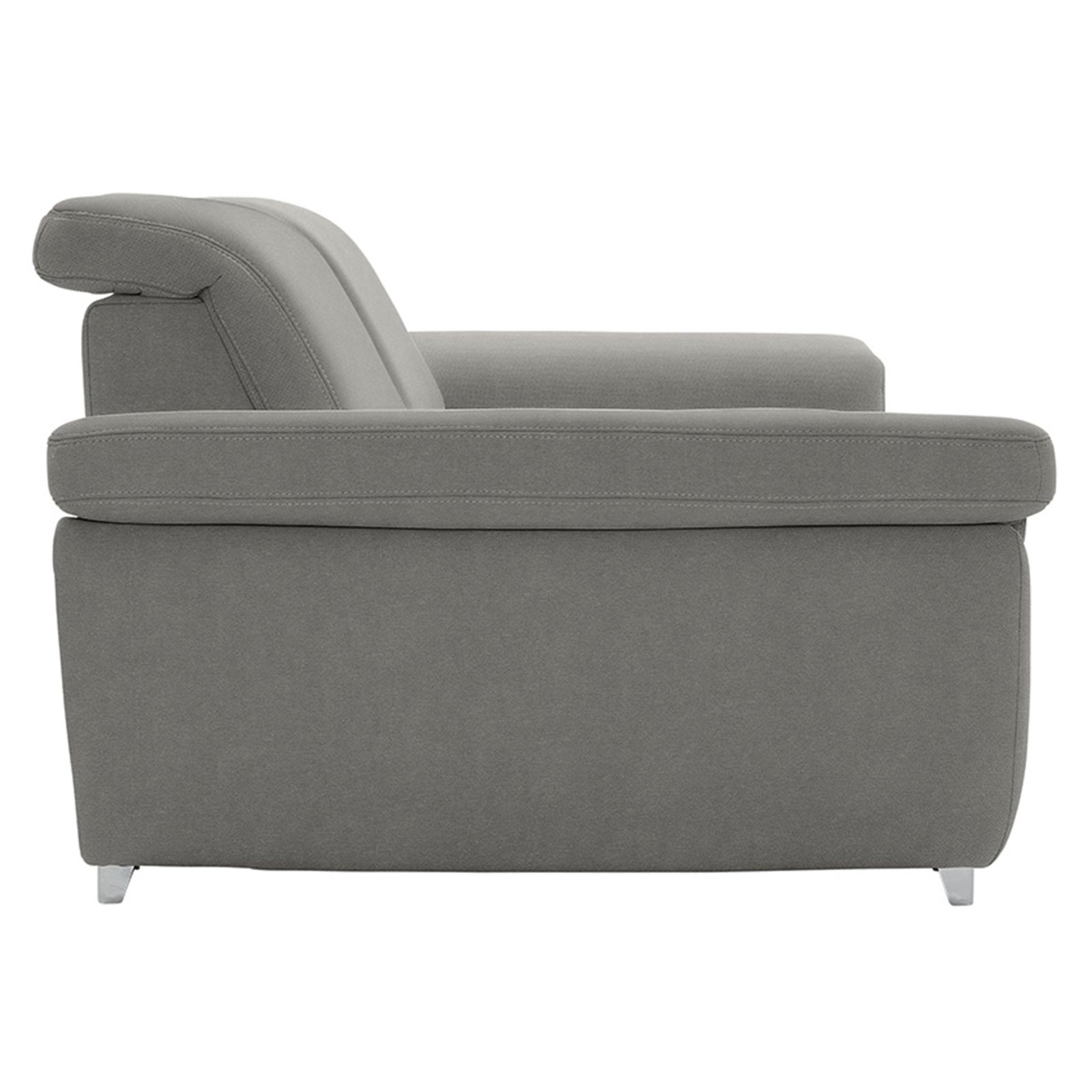 polsterpower 3-Sitzer Boxspringsofa - Belle silver - Basismodell