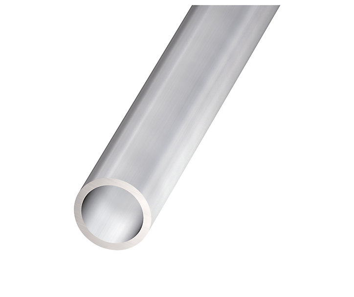 Tube rond aluminium anodisé incolore ø12 mm, 1 m