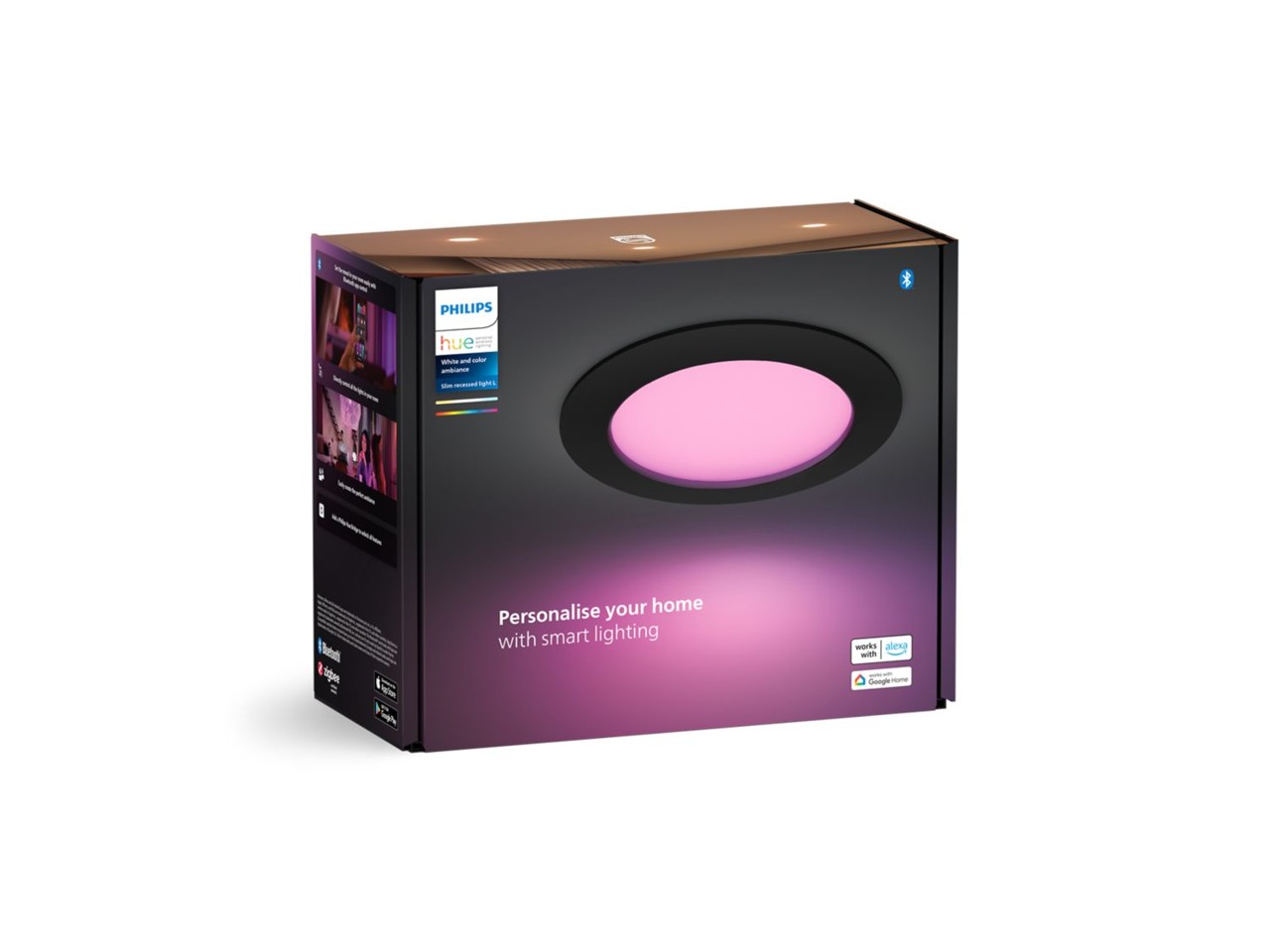 Philips Hue - WACA Slim Downlight L (170mm) EMEA - Sort