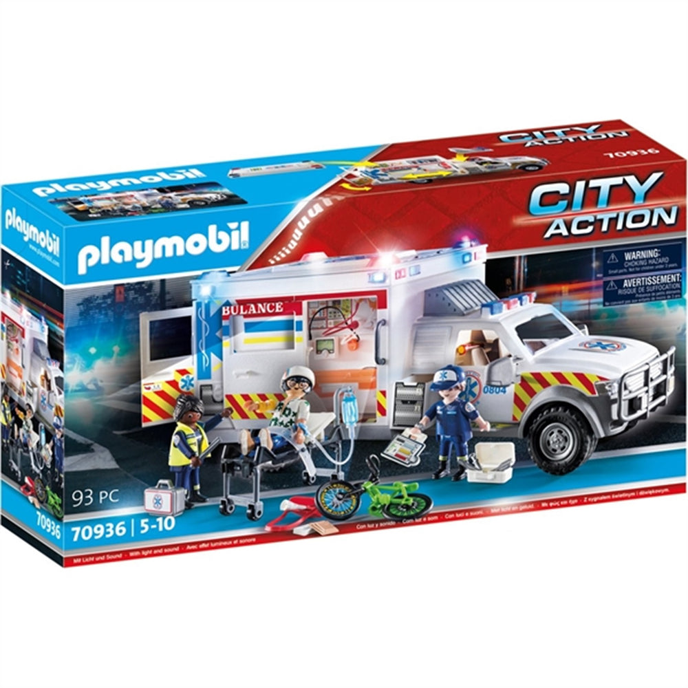Køb Playmobil® City Action - Redningskøretøj: Amerikansk Ambulance