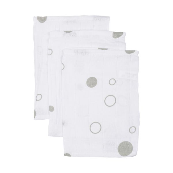 Basicline Bubble Hydrofiel Washand Grey 3 Stuks