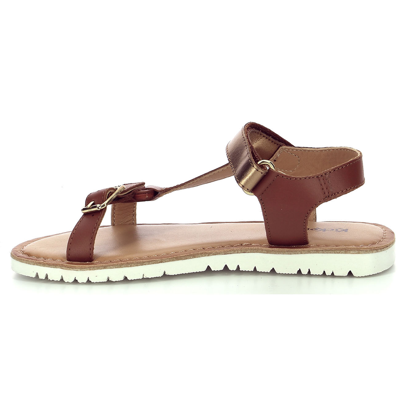 Kickers Sandales en Cuir Braska camel