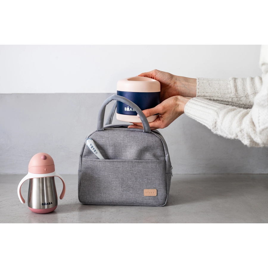 BEABA® Mahlzeit-Taschen Set On-the-go - altrosa