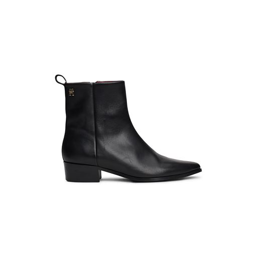 Tommy Hilfiger Low Cowboy Støvler, Black, 40