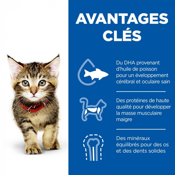 HILL'S Science Plan Kitten au Poulet - Croquettes pour chaton
