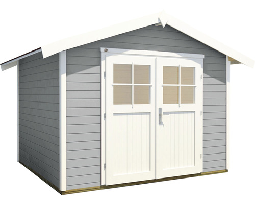 Weka 122 tuinhuis, maat 2, inclusief vloer, 285 x 270 cm, grijs