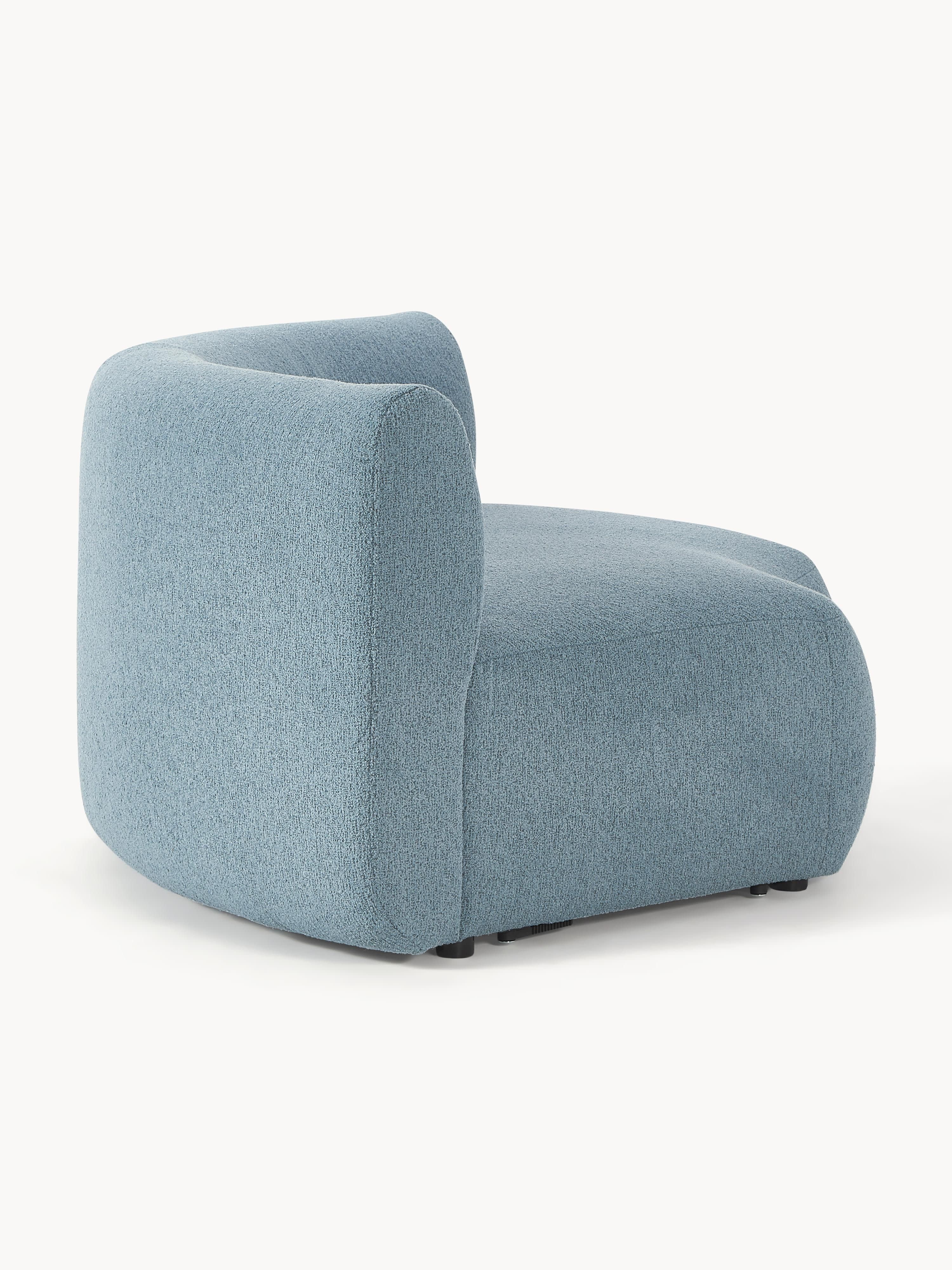 Ronde bouclé hoekmodule Sofia