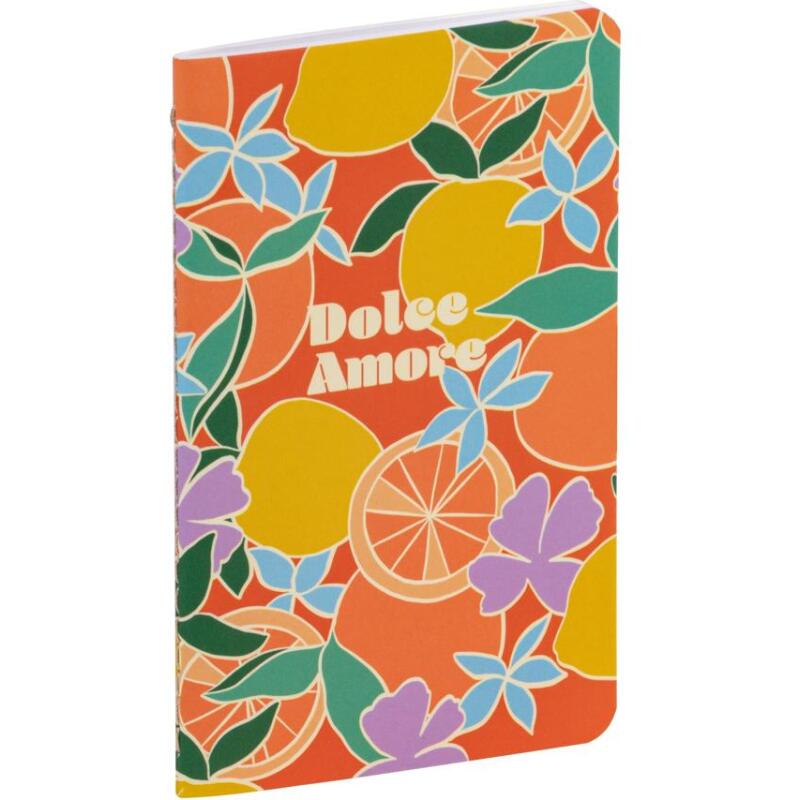 Dolce Amore, Carnet cousu fil 7,5x12cm, 48 pages, uni, ass.