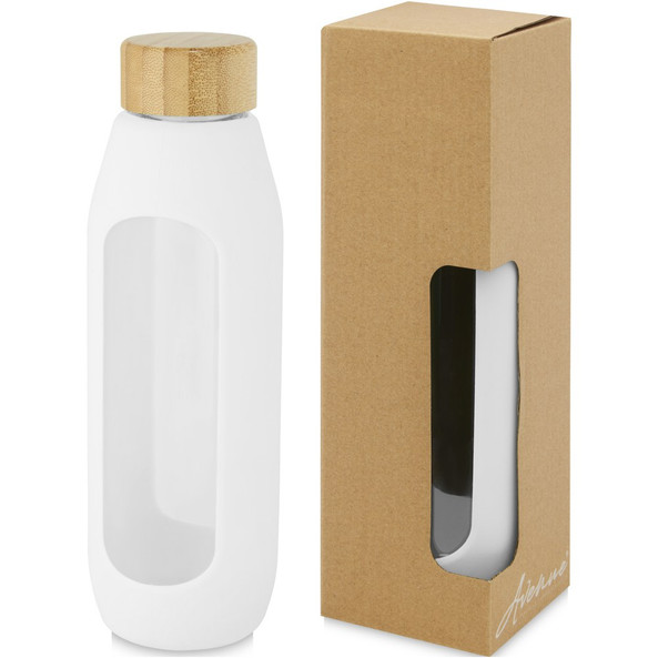 EgotierPro 100666 - Bouteille en Verre Borosilicate Écologique 600 ml