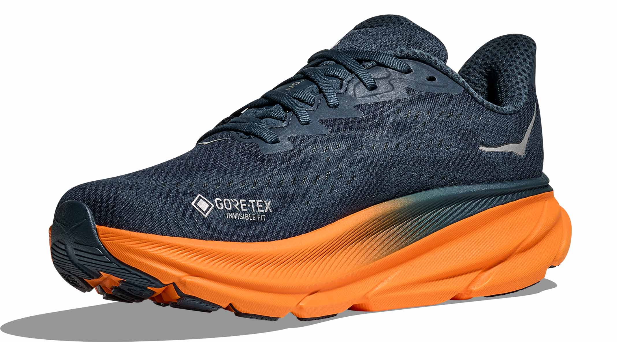 Clifton 9 GTX Herre SGZ/Stormy Skies/Orange Zest