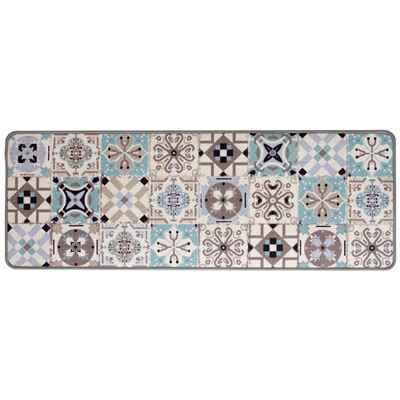 Tapis de cuisine motif carreaux de ciment