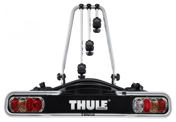 Porte-Vélos sur Boule d'Attelage Thule EuroRide Prise 13 Broches - 3 Vélos Noir Argent