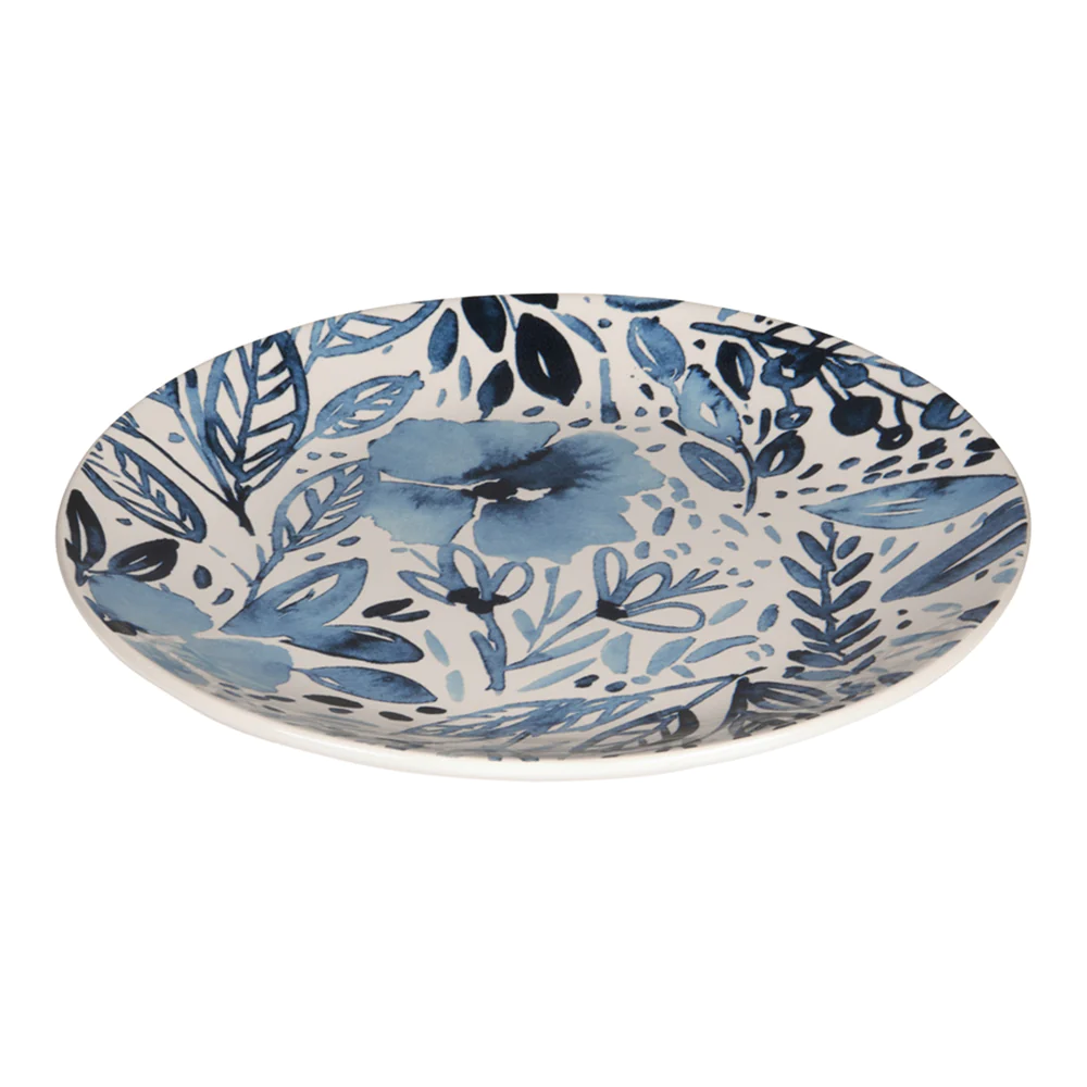 Assiette à dessert Jardin bleu 21,5 cm (lot de 6) Trend'up
