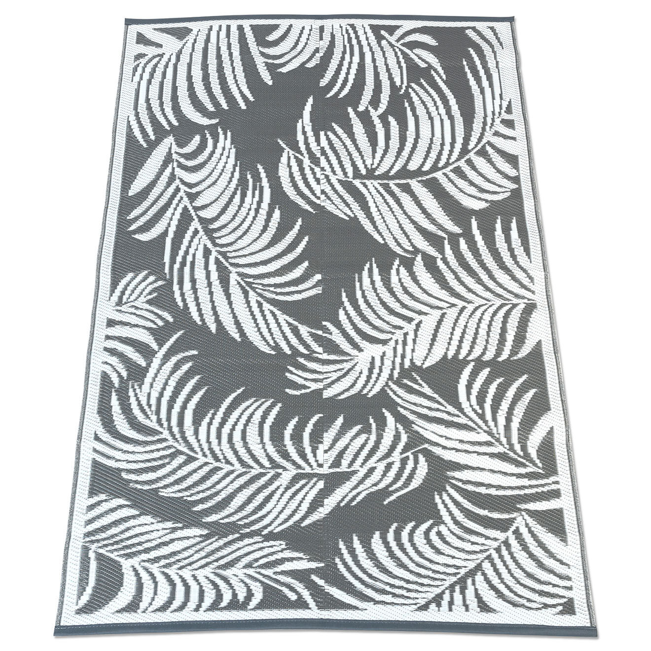 Pratik Garden Tapis extérieur Hawai gris - 270x370 cm
