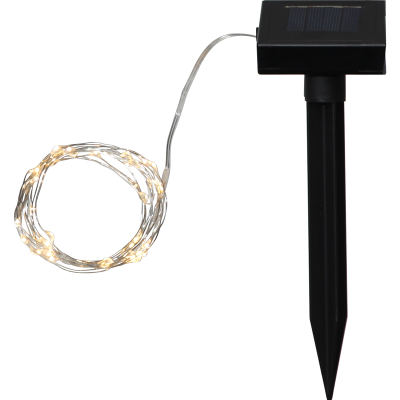 EGLO LED-Lichterkette, 5 m, Solar, schwarz