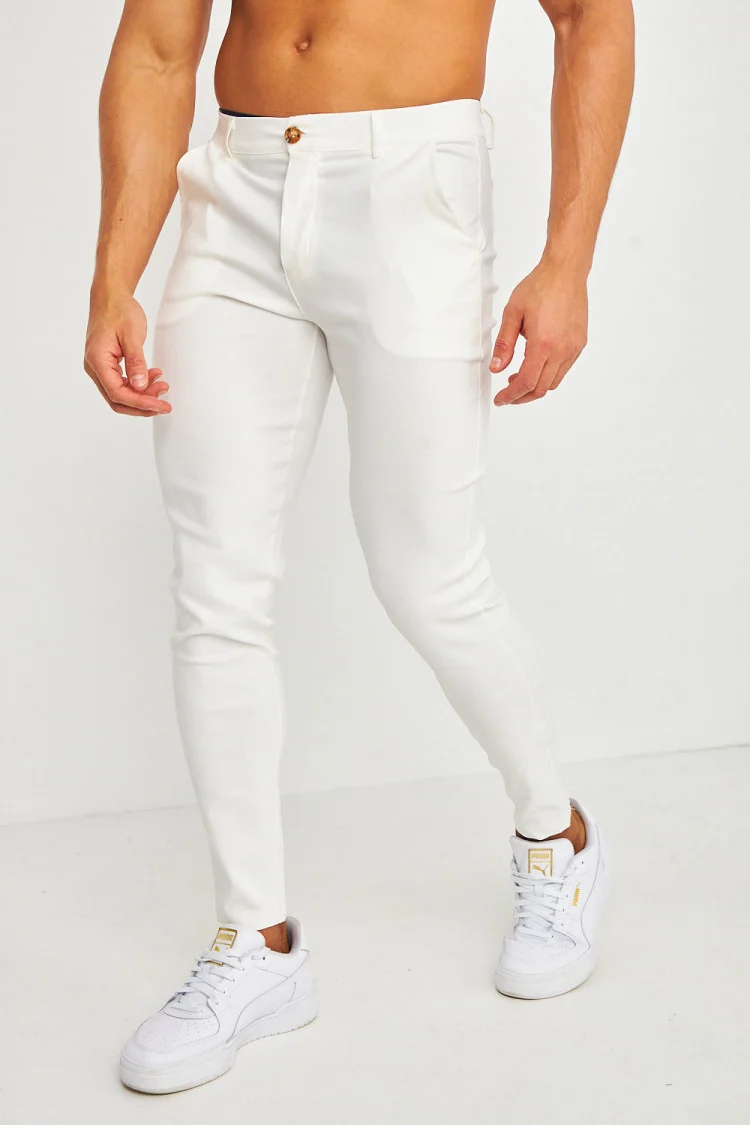 Pantalon chino blanc