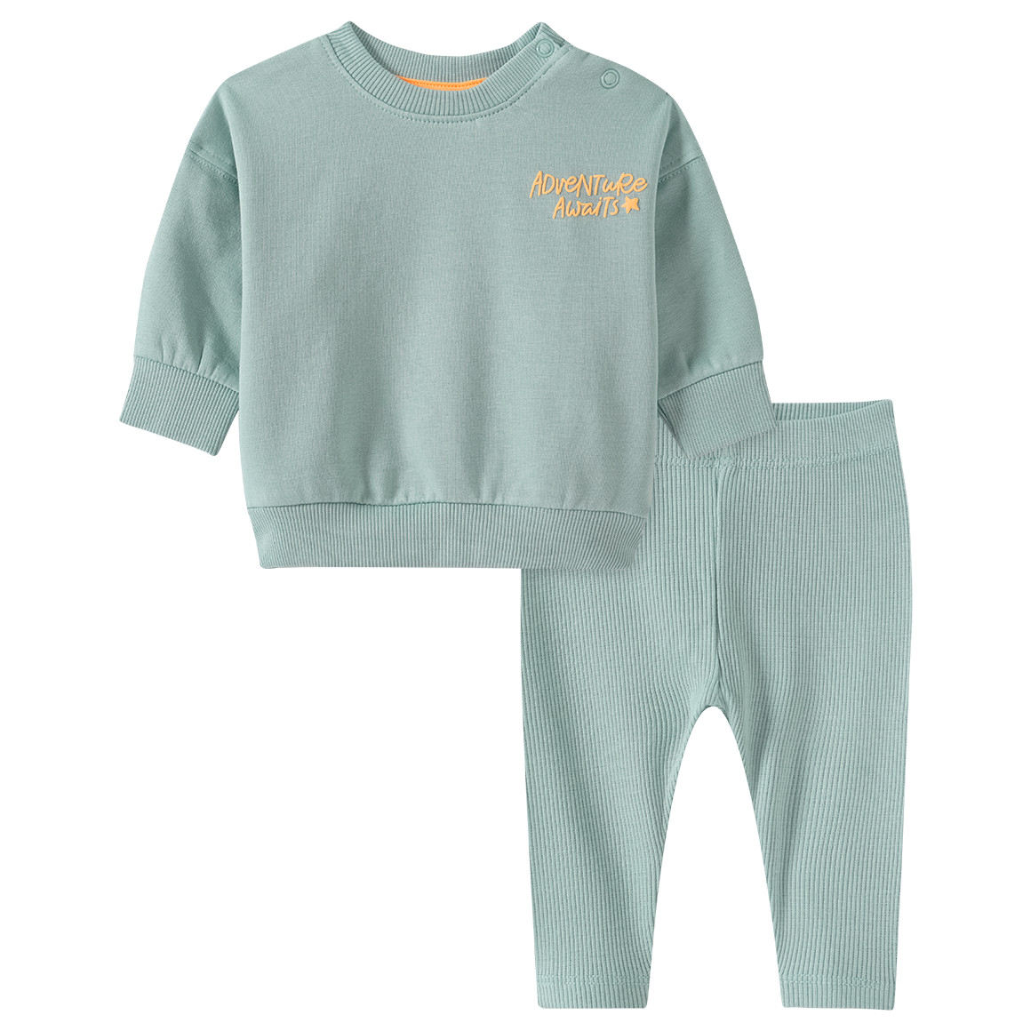 Topomini Newborn Sweatshirt und Leggings im Set salbei