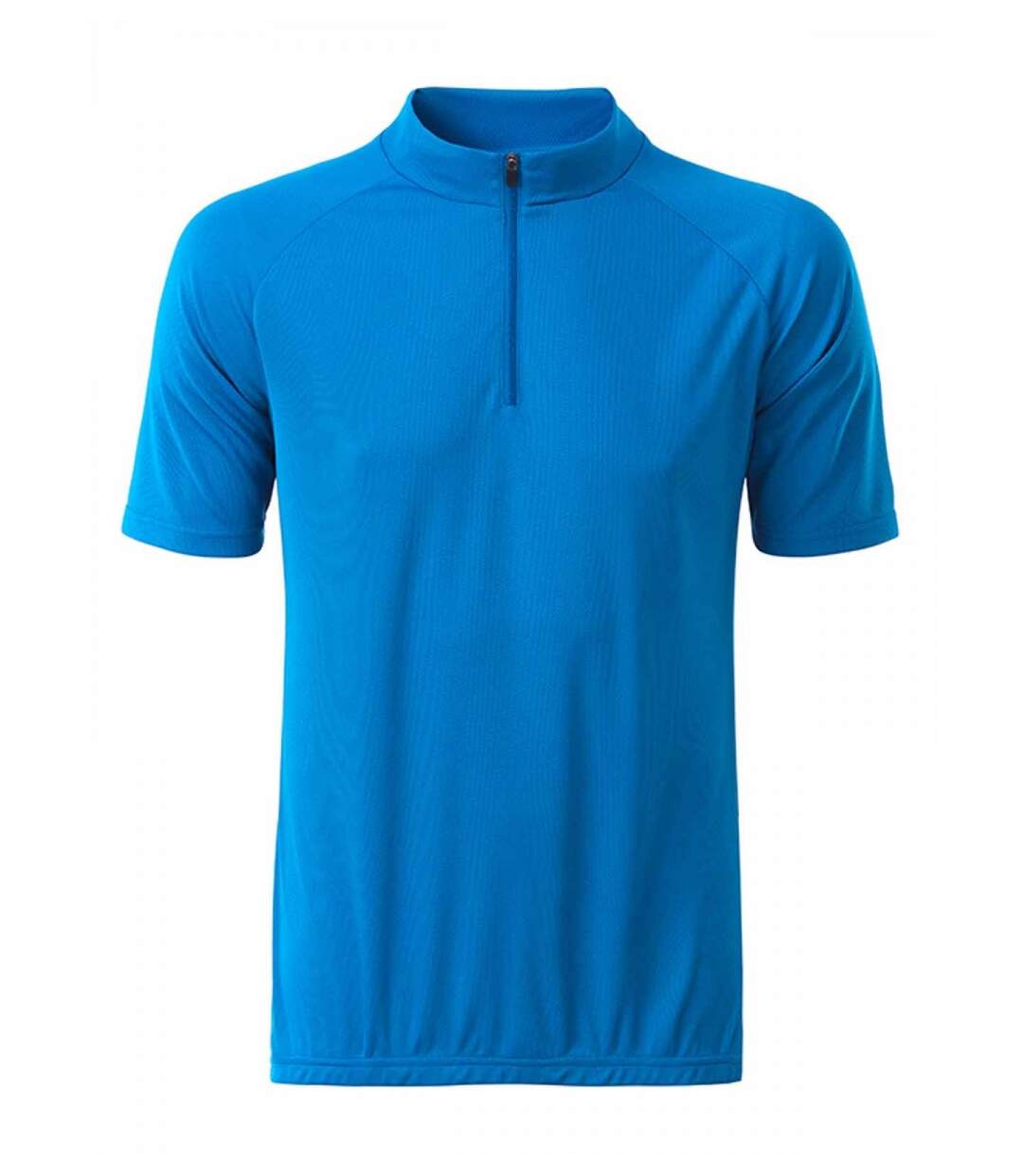 maillot cycliste zippé - HOMME - JN512 - bleu vif
