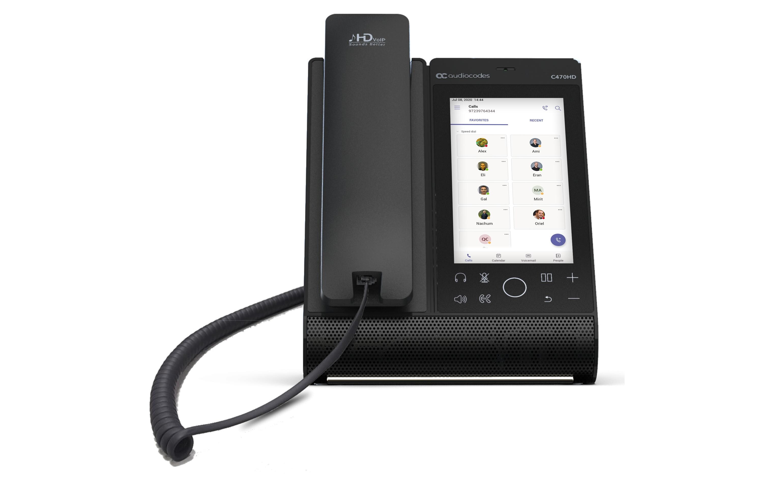 Tischtelefon C470HD Microsoft Teams Schwarz<br>Teams Tischtelefon von AudioCodes