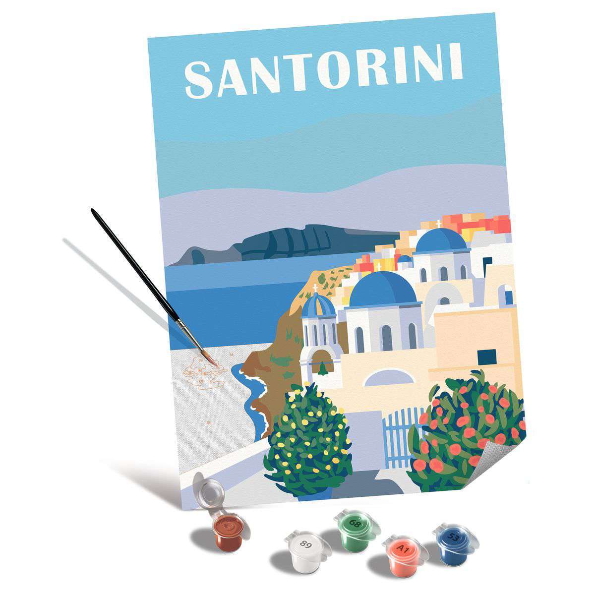 Ravensburger Spiel Leinwand Farbenfrohes Santorini