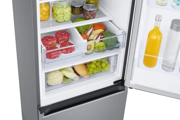 Samsung RB38T607BS9, 387 L, SN-T, 8 kg/24t, B, Frisk zone, aflukke, Rustfrit stål