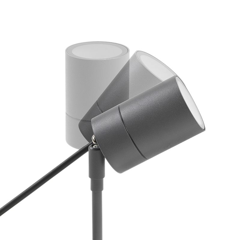 Smart moderne prikspot antraciet IP44 incl. wifi GU10 - Solo