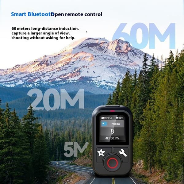 Fjernkontroll for GoPro Hero 13 12 11 10 9 8 GoPro MAX Bluetooth fargeskjerm