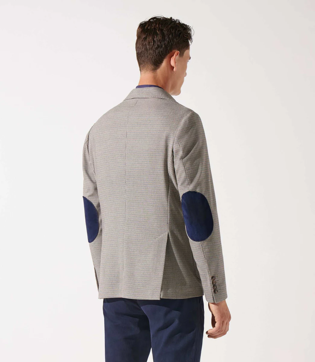 Veste 2 boutons marine marron DESERT