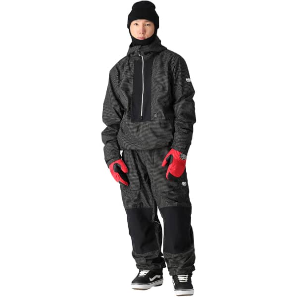 Veste snowboard 686 MENS GHOST 2.5L ANORAK BLACK GRID COLORBLOCK
