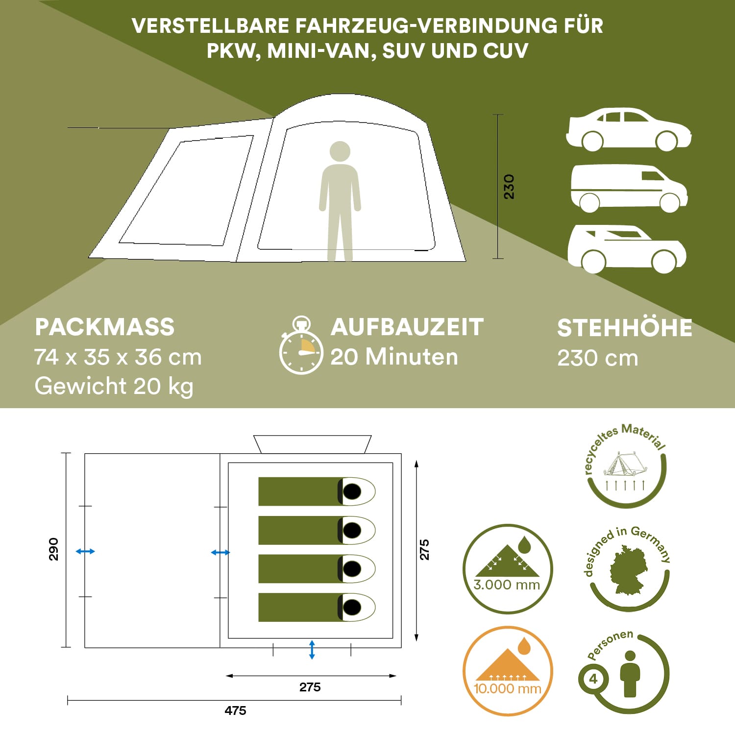 Skandika Pitea XL Cross Bustent