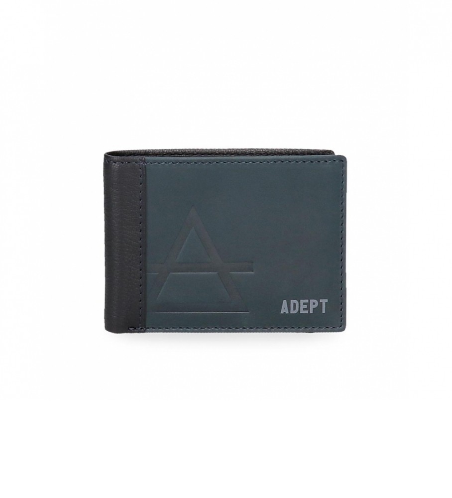 Carteira Joumma Bags Adept Jim Simple Azul Marinho - 11x8x1cm -
