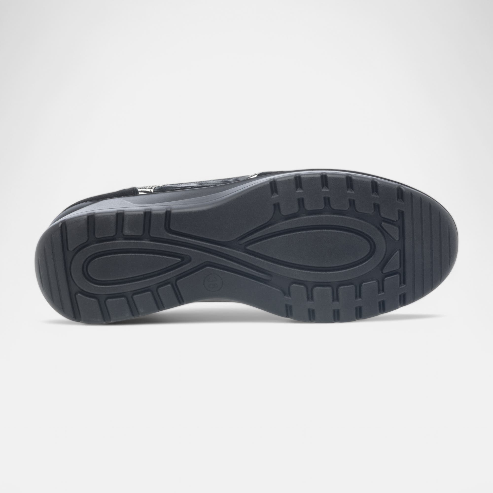 Baskets basses Femme en cuir noir