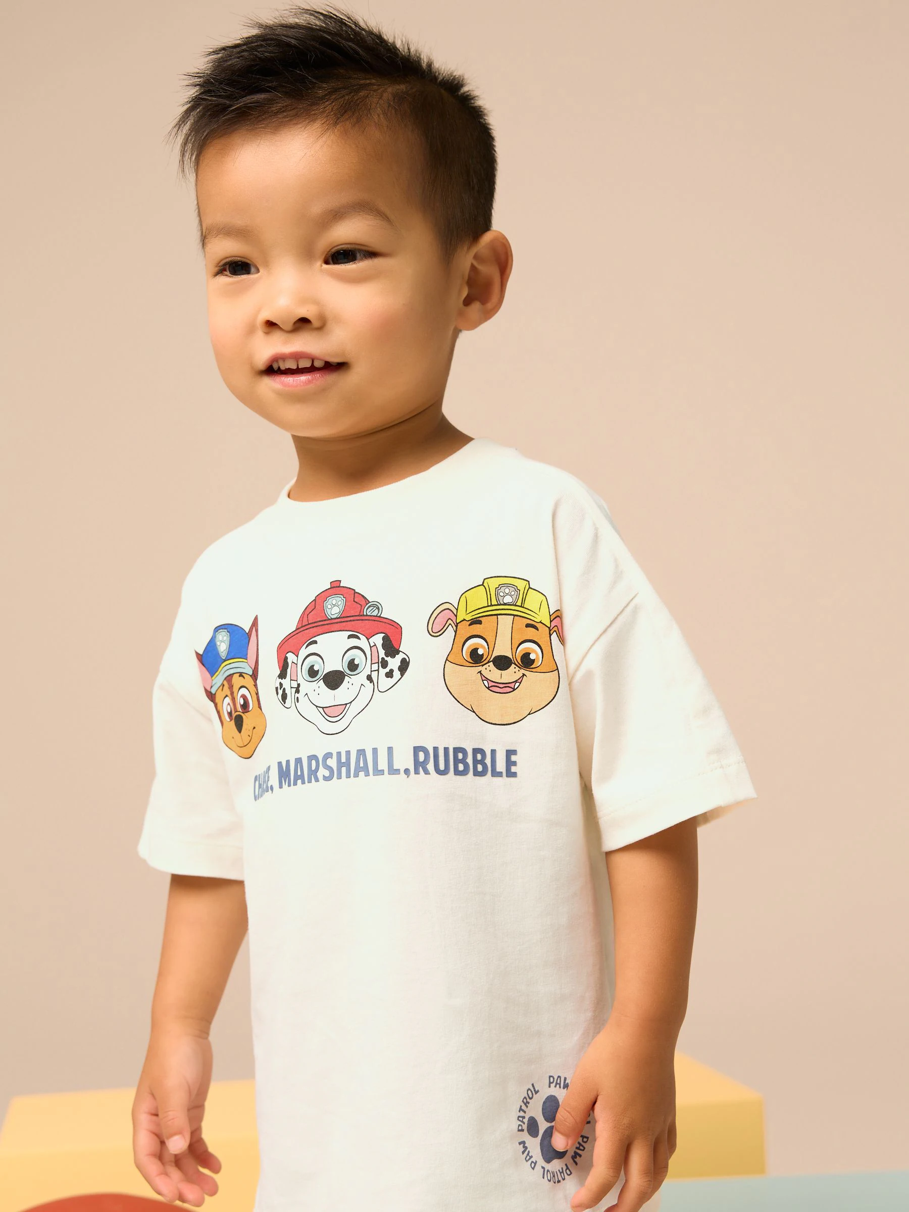 Blauw/neutraal - Paw Patrol T-shirt met korte mouwen 100% katoen en leggingsset (3mnd -8jr)