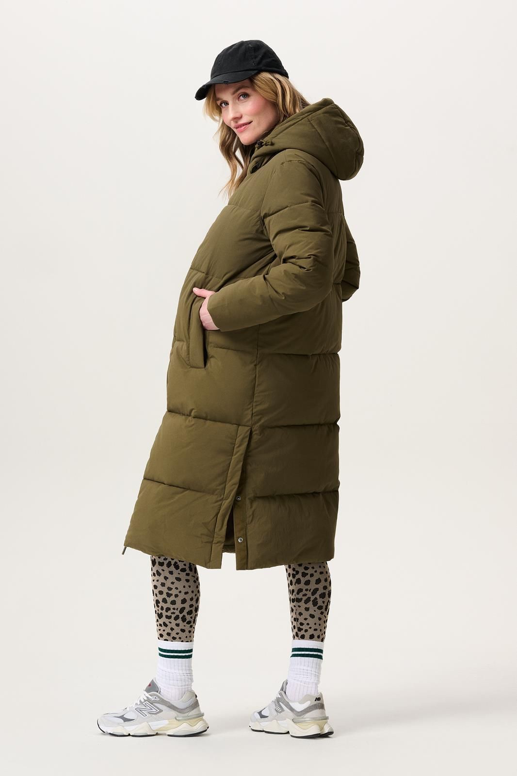 Noppies Maternity Winterjas Teavu - Dark Olive