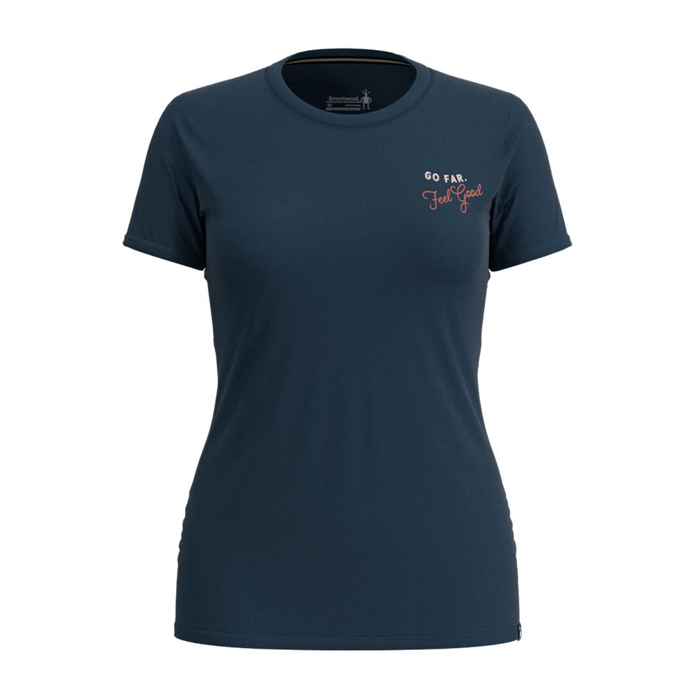 Smartwool DEN SKYL GRAPIC - Maillot Femme twilight blue