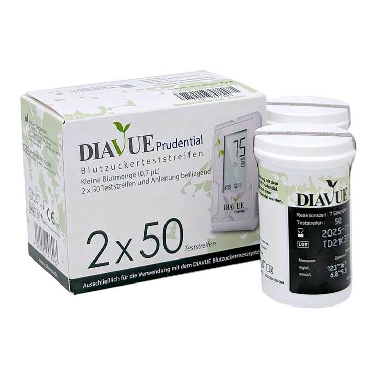Diavue Prudential Blutzuckerteststreifen, 2X50 St