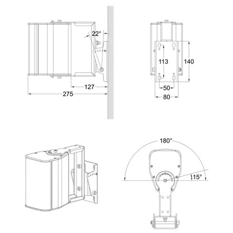 Audiophony iLINE23sup ophangsysteem voor iLINE23