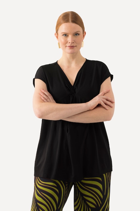 Slinkyshirt, Knoten, Classic, V-Ausschnitt, ärmellos