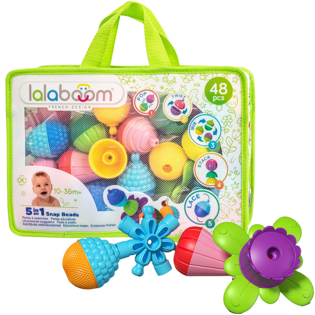 Lalaboom educatieve klikkralen - 48st